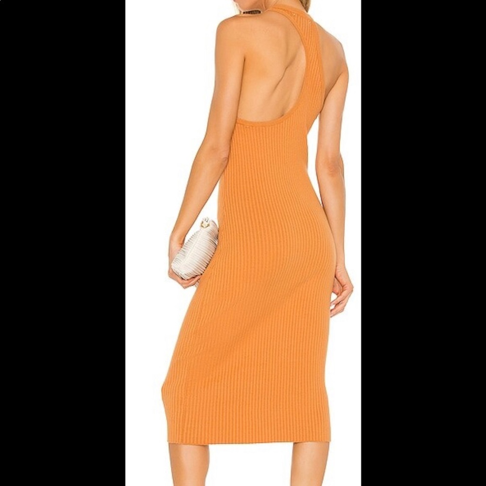 Burnt Orange Midi Dress